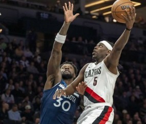 兰德尔41分 杨翰森2分1板开拓者不敌森林狼