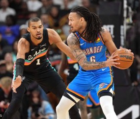 文班亚马22+14威廉姆斯24+12 马刺胜雷霆